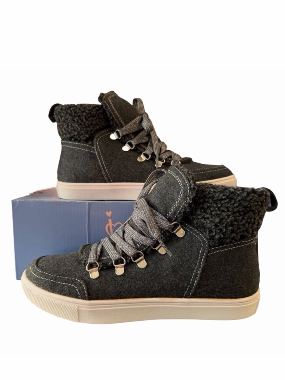 Jellypop Antarctic Sneaker Booties Mid Top Faux Fur Women’s Winter Comfort